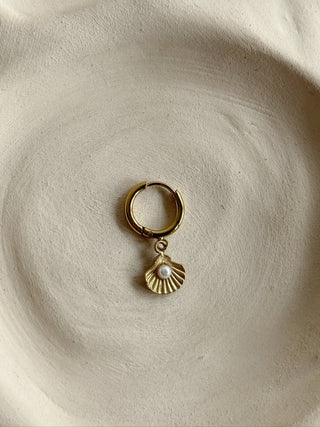 Mono-boucle Coquillage et Perle