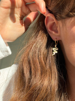Mono-boucle Serpent Brillant