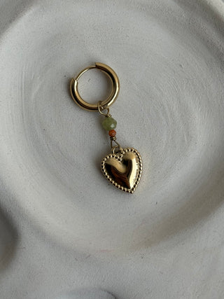 Mono-boucle Coeur et Perles