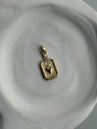Charms Coeur sur Plaque