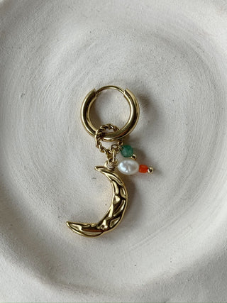 Mono-boucle lune orange