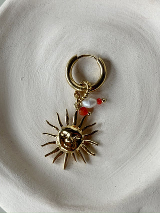 Mono-boucle soleil orange