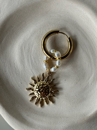 Mono-boucle perles soleil