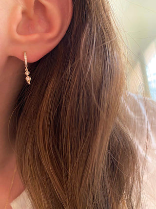 Mini créoles Astrid pointe